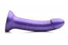 Simply Sweet 7 In Metallic Silicone Dildo Purple Sex Toy Product Image 4