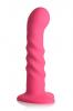 Simply Sweet Vibrating Ribbed Silicone Dildo W/ Remote Sex Toy Product Image 1