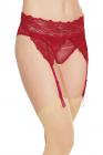 Crotchless Panty W/ Attached Garter Merlot O/s Sex Toy Product