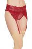 Crotchless Panty W/ Attached Garter Merlot O/s Sex Toy Product Image 1