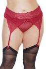 Crotchless Panty W/ Attached Garter Merlot Queen O/s Sex Toy Product
