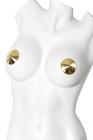 Pasties Round Metallic Mirror Gold Sex Toy Product