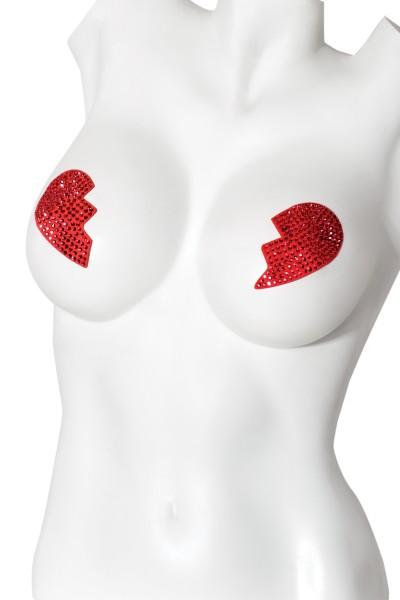 Pasties Broken Hearts Red Sex Toy Product