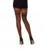 Sheer Thigh High W/ Stay Up Lace Top Espresso O/s Sex Toy Product Image 2