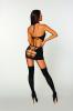 Seamless Halter Garter Dress Black O/s Sex Toy Product Image 2