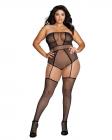 Strapless Teddy Bodystocking Black Queen Sex Toy Product