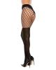 Fence Net Pantyhose W/ Solid Panty Black O/s Sex Toy Product Image 2