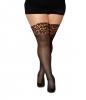 Sheer Thigh High W/ Stay Up Leopard Print Top Q/s Sex Toy Product Image 1