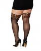 Sheer Thigh High W/ Stay Up Leopard Print Top Q/s Sex Toy Product Image 2