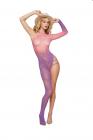 Asymmetrical Pal Leaf Pattern Bodystocking Wisteria/pink Os Sex Toy Product