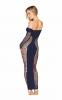 Bodystocking Gown W/ Opaque Front & Back Denim O/s Sex Toy Product Image 1