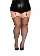 Silky Sheer Thigh Highs Black Q/s Sex Toy Product