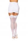 Sheer Thigh Highs Bride Sequin Back White O/s Sex Toy Product