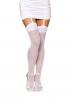 Sheer Thigh Highs Bride Sequin Back White O/s Sex Toy Product Image 2