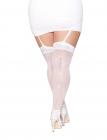 Sheer Thigh High Bride Sequin Back White Q/s Sex Toy Product
