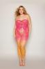 Two-tone Ombre Seamless Bodystocking Watermelon/mimosa Osq Sex Toy Product Image 1