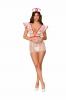 Nurse Me Good Sheer Mesh Nurse Apron Set White O/s Sex Toy Product Image 2