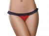 Stretch Mesh Spandex Lack Panty Open Back Medium Red Black Sex Toy Product Image 4