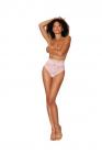 High-waisted Lace Panty W/ Cutout Ballet Pink Medium Sex Toy Product