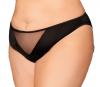 Heart Back Panty W/ Fringe Black 1x/2x Sex Toy Product Image 2
