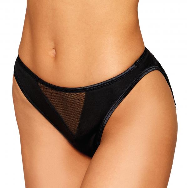 Heart Back Panty W/ Fringe Black Medium Sex Toy Product