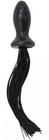 Rear Envy Butt Plug W/Flogger Black