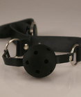 Breathable Ball Gag W/Black Collar