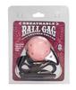 Breathable Ball Gag Pink W/Leather Collar