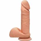 The D Perfect D 7 inches Dildo with Balls Vanilla Beige Sex Toy Product