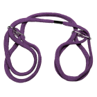 Japanese Style Bondage Cotton Wrist or Ankle Cuffs Purple Sex Toy Product