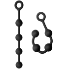 Kink Solid Anal Balls 13 inches Black Silicone Sex Toy Product