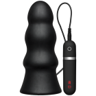 Kink Vibrating Silicone Butt Plug Rippled  Sex Toy Product