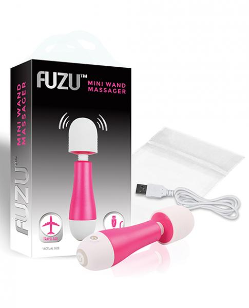 Fuzu Rechargeable & Travel Size Mini Wand Pink Sex Toy Product