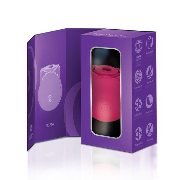 Edonista Rosa Clitoral Suction Stimulator Red Sex Toy Product