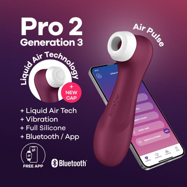 Satisfyer Pro 2 Generation 3 Wine Red (net) Sex Toy Product