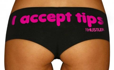 I Accept Tips Booty Short Pink S/M