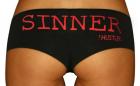 Sinner Print Booty Short Red S/M