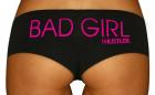 Bad Girl Print Booty Short Pink S/M