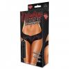 Hustler Vibrating Panty Lace Up Back Thong Black M/L Sex Toy Product Image 3