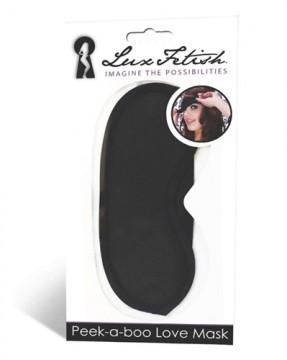 Lux Fetish Peek A Boo Love Mask Black Sex Toy Product