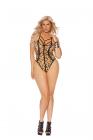 Sheer Leopard Teddy W/ Strappy Detail Queen Sex Toy Product