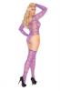 Long Sleeve Teddy With Thigh High Stockings Purple Queen Sex Toy Product Image 2