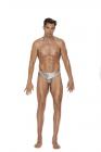 Silver Lame Thong S/m Sex Toy Product