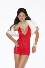 Vivace Lace Halter Dress Red O/s Sex Toy Product