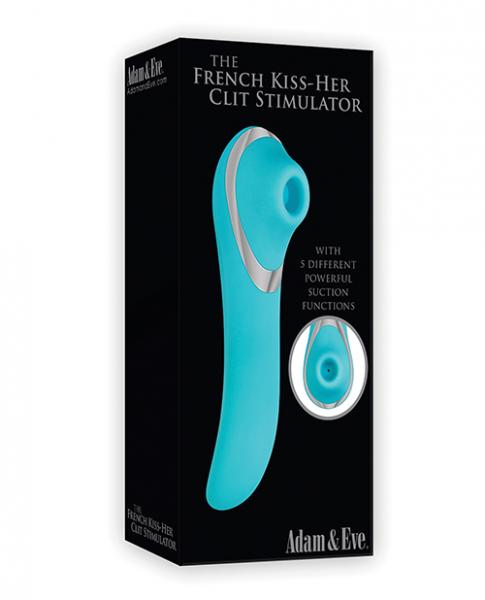 French Kiss Her Clitoral Stimulator Blue Vibrator Sex Toy Product