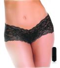 Cheeky Vibrating Panty with Bullet Plus Size Black Sex Toy Product