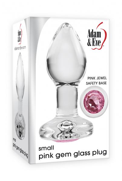 Adam & Eve Pink Gem Glass Plug Small Sex Toy Product