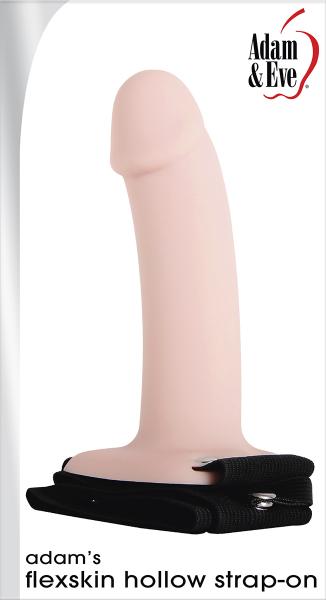 Полый страпон с поясом Evolved Adam's Flexskin Hollow, телесный AE-WF-3558-2 - Evolved - Полые страпоны - Купить