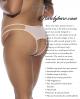 Barely Bare Double Strap Open Panty Peach Q/s Sex Toy Product Image 4