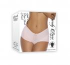 Barely Bare Split Lace Boy Shorts Peach O/s Sex Toy Product